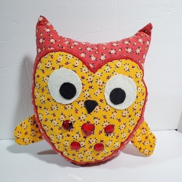 Handmade Owl Plush Pillow throw decor - Picture 1 of 5